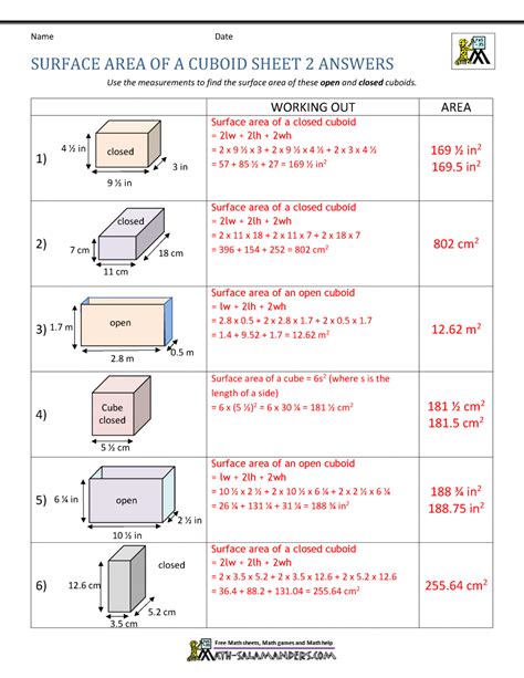 surface area of a box calculator